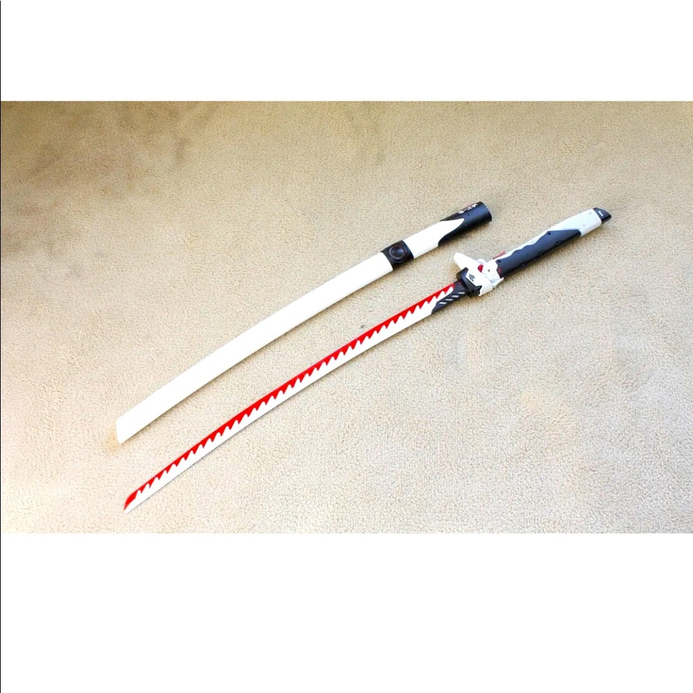 WHITE OVERWATCH GENJI SWORD W/ Scabbard DRAGON BLADE 41" NEW!!! COSPLAY